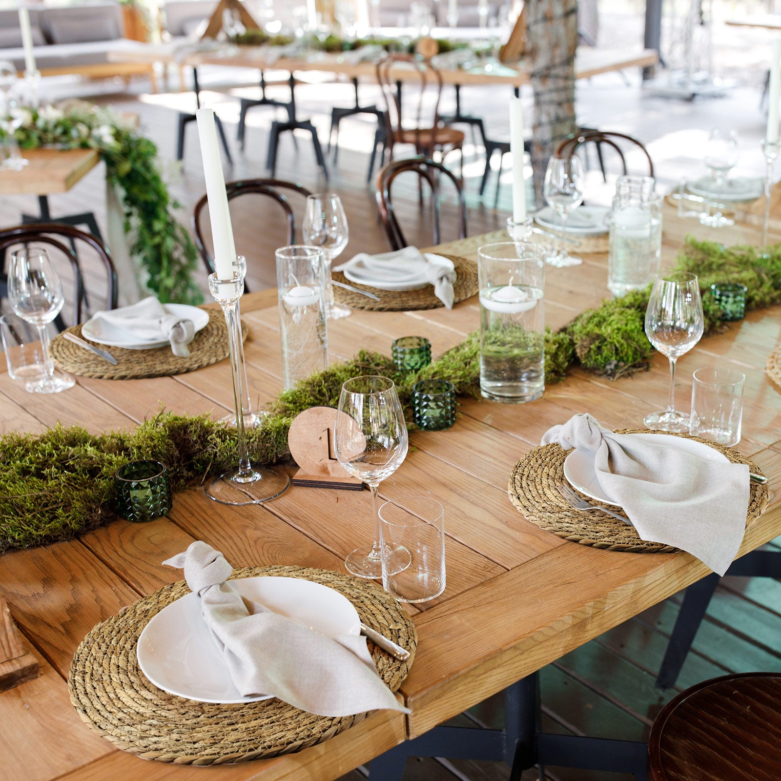 60pcs Bulk Natural Rattan Placemats Round Table Mats - Hand- Boho Farmhouse Style with Natural Straw Suitable for Valentine' Dinner Parties, Rustic Round Table Decor - Rattan Bulk Pack