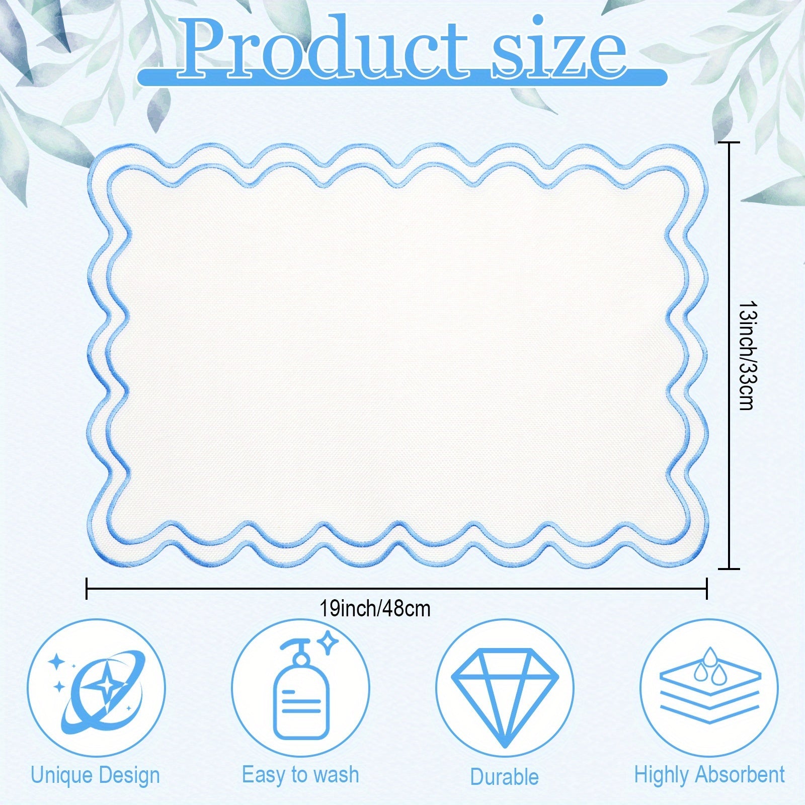 A Collection of 12 Linen Placemats Measuring 13\