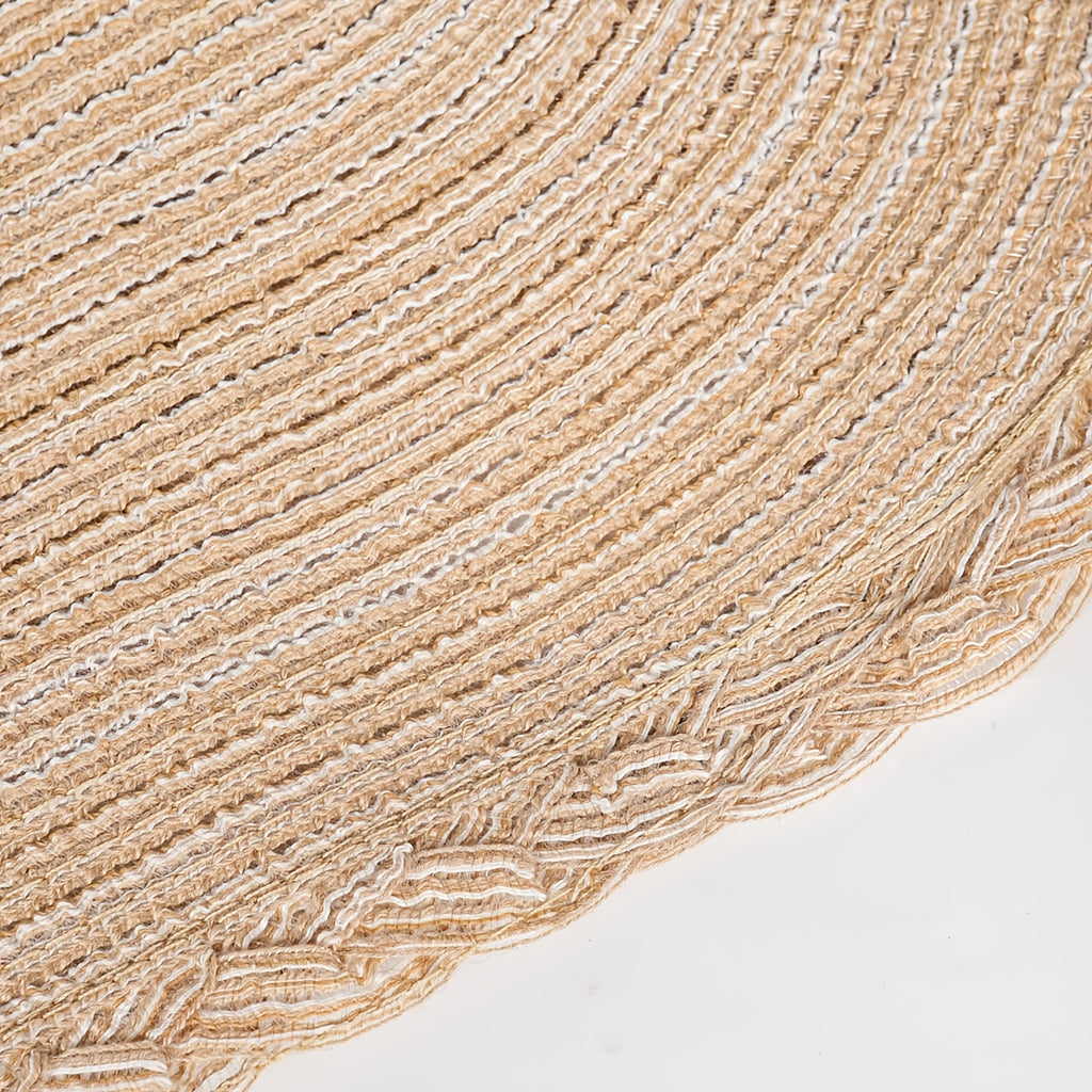 6\u002F8pcs of Rectangular Large Placemats with Lace, Kitchen Decorative Table Mats, Washable Western Plate Mats, Christmas Decorations, Dining Table Decor